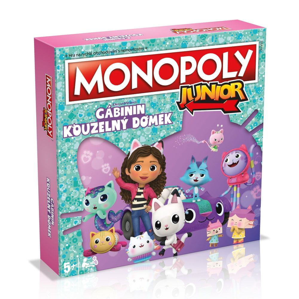 Winning Moves Monopoly Junior Gábinin kouzelný domek CZ