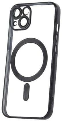 Levně Forever Silikonové TPU pouzdro Mag Color Chrome pro iPhone 13 černé (TPUAPIP13MCCTFOBK)
