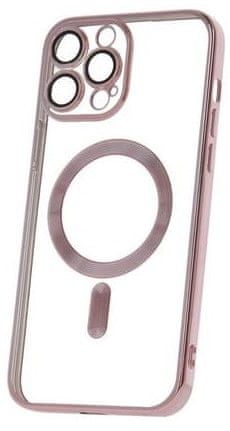 Levně Forever Silikonové TPU pouzdro Mag Color Chrome pro iPhone 13 Pro Max růžovo zlaté (TPUAPIP13PMMCCTFOGO)