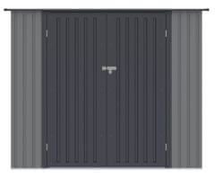Hardmaister Kovový domek na nářadí Kent 222X149 cm světle šedý - Hardmaister