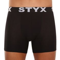 Styx 5PACK pánské boxerky long sportovní guma černé (5U960) - velikost XL