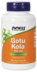NOW Foods Gotu Kola, 450 mg, 100 rostlinných kapslí