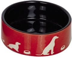 Nobby Keramická miska pro psy "SHAPE" 18x 7cm červená / černá