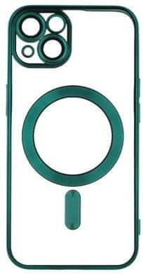 Forever Silikonové TPU pouzdro Mag Color Chrome pro iPhone 13 zelené (TPUAPIP13MCCTFOGR)