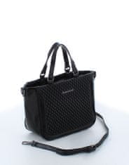 Marina Galanti hand bag Romana – kabelka do ruky s proplétaným dekorem v černé