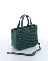 Marina Galanti hand bag Romana – kabelka do ruky s proplétaným dekorem v šalvějové zelené