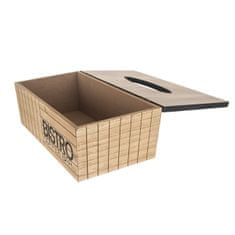 Orion Box dřevo na papírové kapesníky Bistro