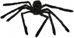 Korbi Velký umělý pavouk, chlupatá halloween dekorace, dekorace ptáček, 90cm