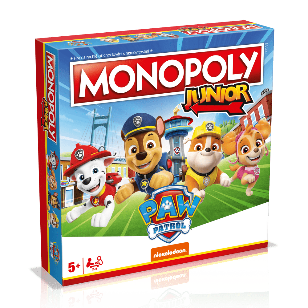 Winning Moves Monopoly Junior Paw Patrol CZ