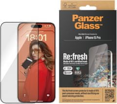 PanzerGlass ochranné sklo Re:Fresh pro Apple iPhone 15 Pro