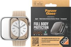 PanzerGlass ochranný kryt s D30 pro Apple Watch Series 9/8/7 45mm, čirá