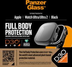 PanzerGlass ochranný kryt s D30 pro Apple Watch Ultra/Ultra 2, černá