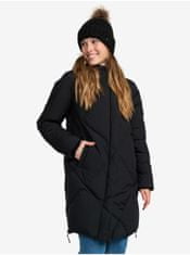 Roxy Černý dámský zimní péřový prošívaný kabát Roxy Abbie M