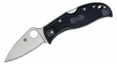 Spyderco C262SBK LeafJumper kapesní nůž 7,8 cm, zoubkování, černá, FRN