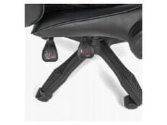 TopKing Herní židle s podnožníkem černá
