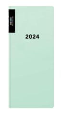 Diář PVC týdenní 2024 PASTELINI - zelená