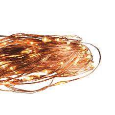 ACA Lightning  LED dekorační měděná girlanda, 8 funkcí, teplá bílá barva, 30 m, IP44 venkovní