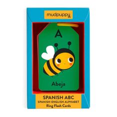 Mudpuppy Abc španělsko-anglické karty na kroužku 27 ks