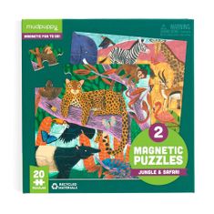 Mudpuppy Magnetické puzzle safari a džungle 2x20 dílků