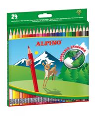 Alpino Krabice 24 mazacích barevných tužek