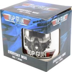CurePink Bílý keramický hrnek Top Gun Maverick: Goose Helmet (objem 315 ml)