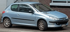 Autonar czech Lemy blatníku Peugeot 206 3dveř 1998-2012