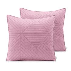 AmeliaHome Povlaky na polštáře Softa růžové/stříbrné, velikost 45x45*2