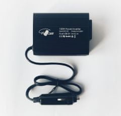 Měnič napětí DC/AC 12V/230V, 150W, USB, car plug (MT-MX150)