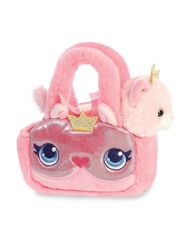 Aurora Plyšová kabelka s kočkou - Princess Kitty - Fancy Pals - 20,5 cm