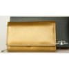 Zlatá středně velká kožená peněženka z měkké kozí kůže s ochranou dat na kartách (RFID)