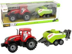 shumee Červený zemědělský traktor s třecím pohonem zeleného secího stroje