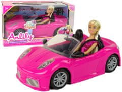 shumee Sada růžové sportovní auto panenky