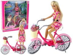 shumee Anlily Cyklistická panenka Růžová sada na kolo