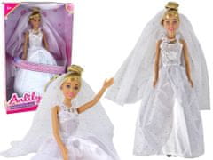 shumee Bílé svatební šaty pro panenku Anlily Bride