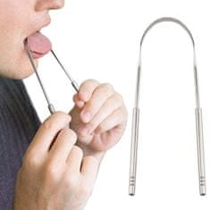 Škrabka na jazyk podpory zdraví - nerezová ocel 