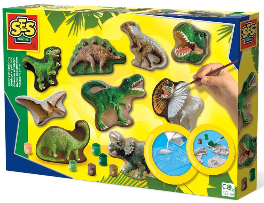 Levně SES Odlévání a malování - dinosauři