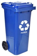 shumee Nádoba na odpad 120L, modrý odpadkový koš