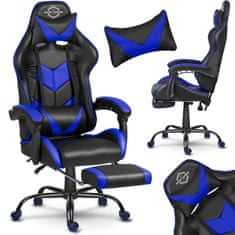 shumee Kancelářská židle Sofotel Cerber pro hráče, černá a modrá