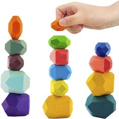 Sofistar Montessori dřevěná hračka - Balancující kameny