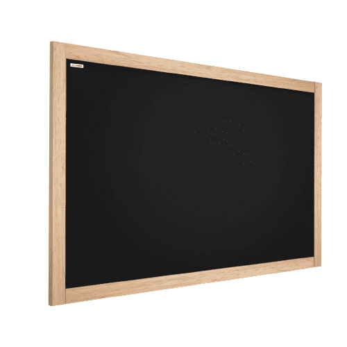 Allboards , Tabule černá křídová v dřevěném přírodním rámu 90x60 cm,TB96NAT