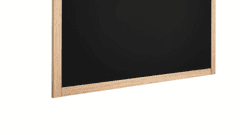 Allboards , Tabule černá křídová v dřevěném přírodním rámu 90x60 cm,TB96NAT