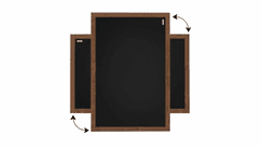 Allboards , Tabule černá křídová v dřevěném rámu 50x40 cm, TB54