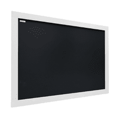 Allboards , Tabule černá křídová v dřevěném rámu 90x60 cm-Bílá, TB96W