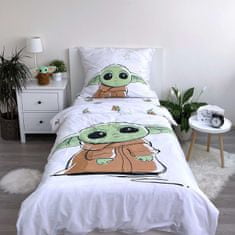 Jerry Fabrics  Povlečení bavlna Star Wars Baby Yoda 140x200, 70x90 cm