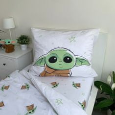 Jerry Fabrics  Povlečení bavlna Star Wars Baby Yoda 140x200, 70x90 cm