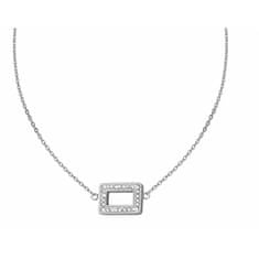Elegantní ocelový náhrdelník s krystaly 30525.E
