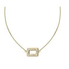 Elegantní pozlacený náhrdelník s krystaly 30525.EG