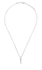 Breil Stylový pánský náhrdelník s křížkem Light Row TJ3360