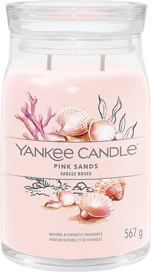 Yankee Candle Yankee Candle vonná svíčka Signature ve skle velká Pink Sands 567 g