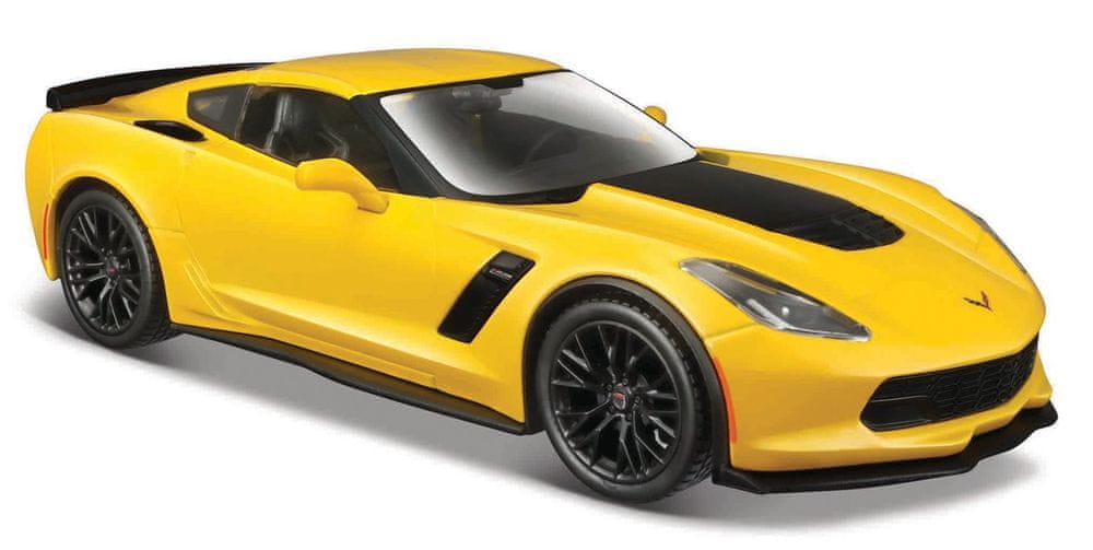 Levně Maisto Chevrolet Corvette Z06 2015 žlutá 1:24